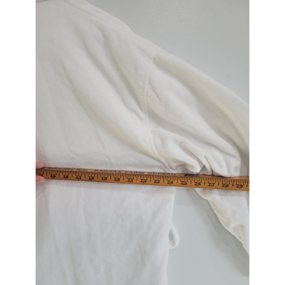 Alpine Swiss Womens‎ White Cotton Velour Terry Cloth Shawl Collar Bathrobe L/XL - Picture 8 of 9